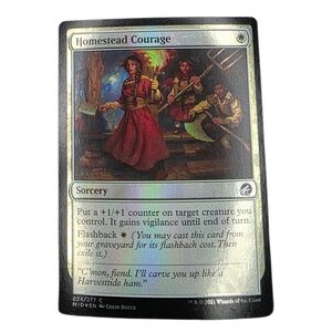 🎇Holographic Homestead Courage Sorcery Card Magic: The Gathering Trading Card